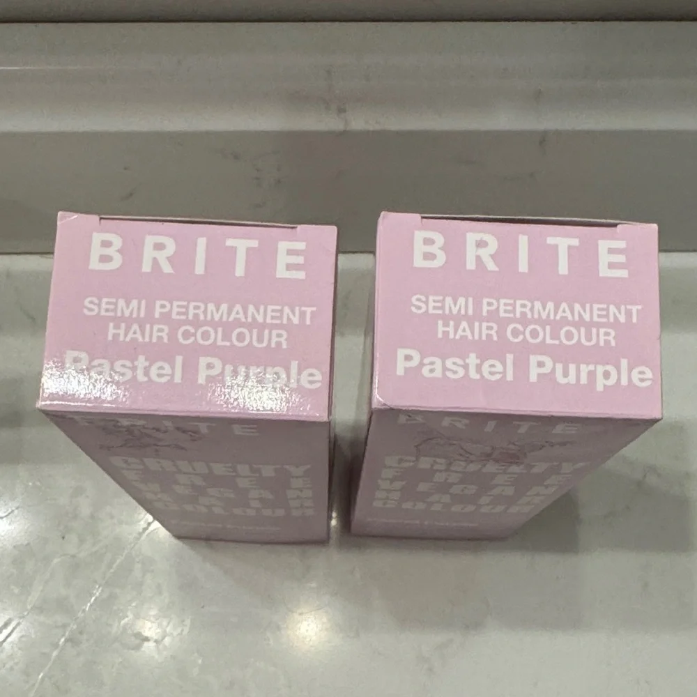 BRITE Pastel Purple Vegan Cruelty Free Semi Permanent Hair Colour Tube New!